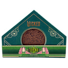 Hardcover journal titled "Wicked: The Grimmerie" by Insight Editions, featuring a detailed interior page design and decorative cover.