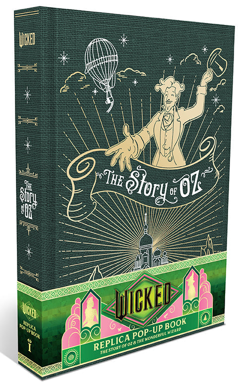 Inside view of the hardcover Wicked: The Story of Oz & the Wonderful Wizard replica pop-up book by Insight Editions.