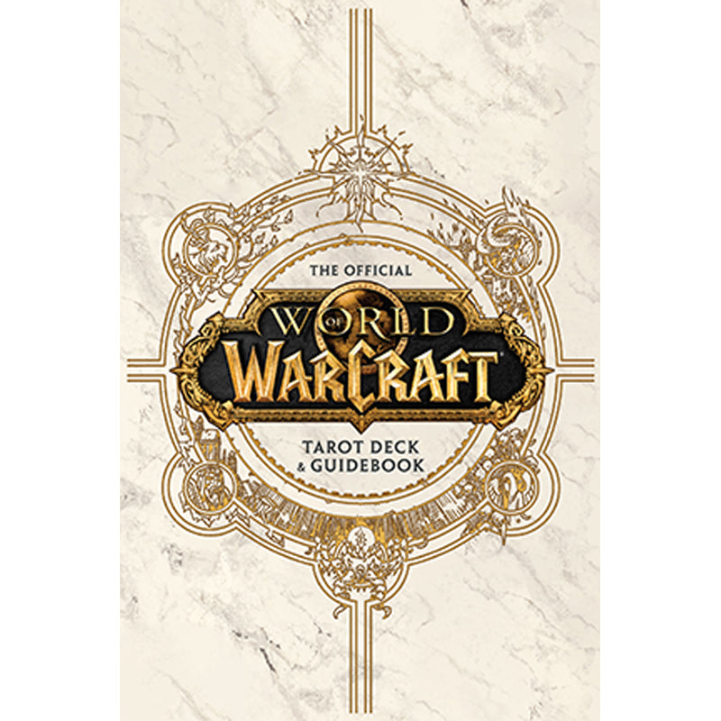 Hardcover World of Warcraft: The Official Tarot Deck and Guidebook by Insight Editions with detailed cover artwork.