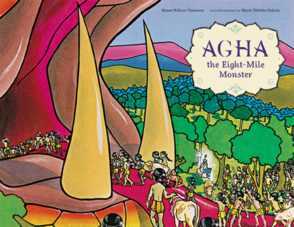 Hardcover edition of "Agha the Eight-Mile Monster" with jacket by Insight Editions, featuring monster illustration on the cover.