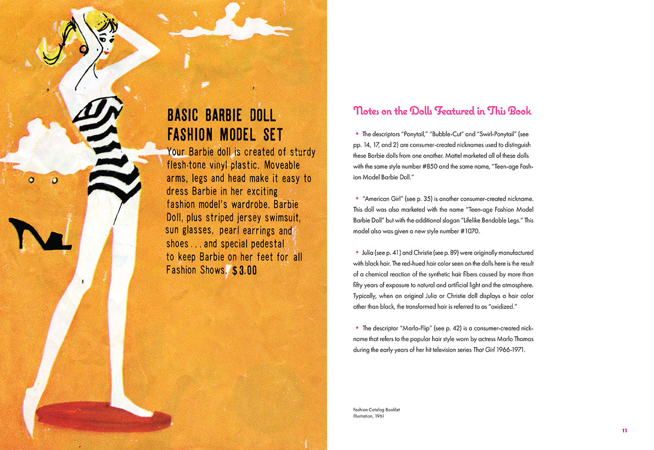 Hardcover book "Barbie Takes the Catwalk" with jacket by Insight Editions, featuring Barbie fashion illustrations on the cover.