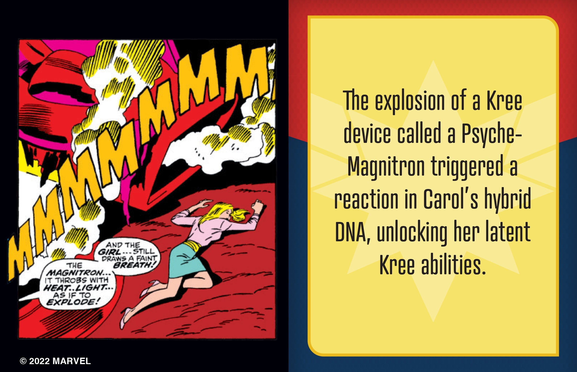 Hardcover book with jacket titled "Captain Marvel: The Tiny Book of Earth's Mightiest Hero" by Insight Editions, featuring a colorful cover.