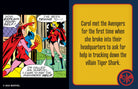Hardcover book with jacket featuring Captain Marvel, titled "The Tiny Book of Earth's Mightiest Hero," by Insight Editions.