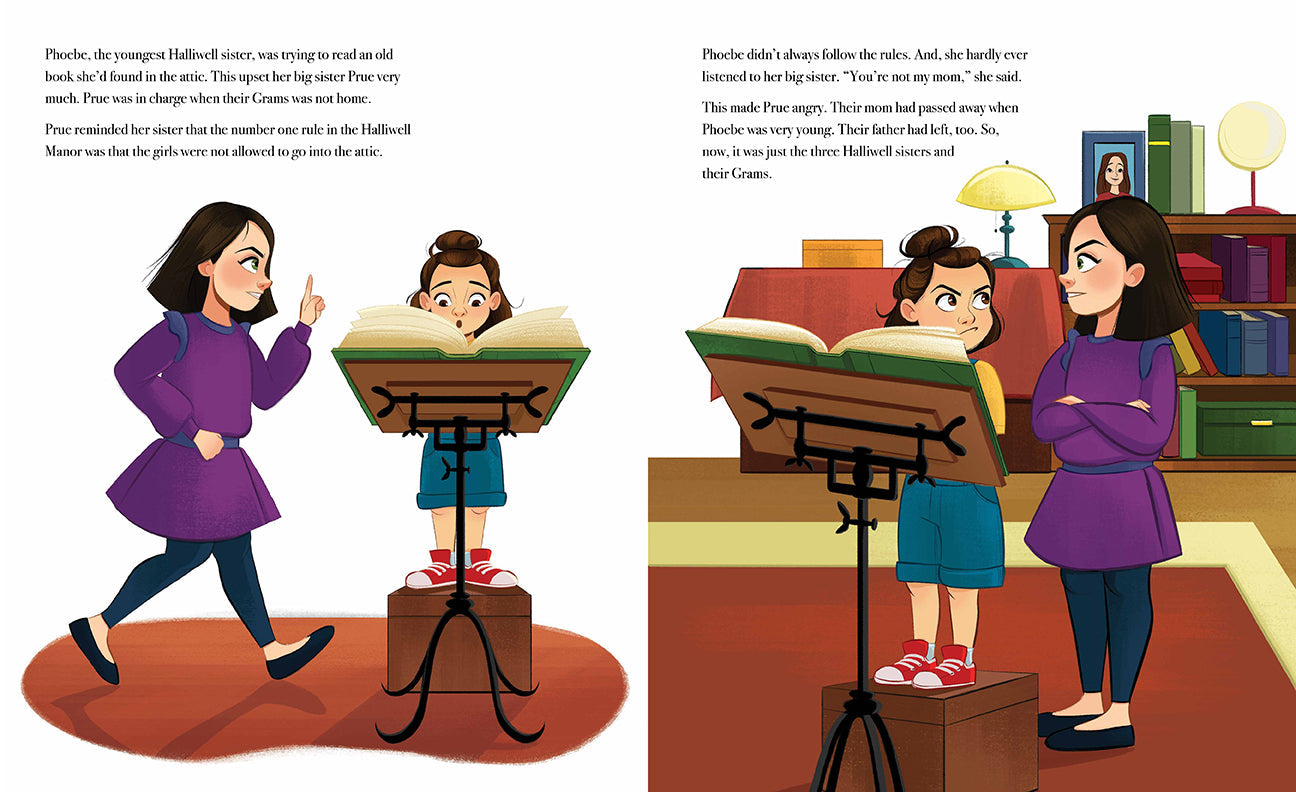Hardcover edition of Charmed: The Illustrated Storybook with a protective jacket, featuring detailed cover artwork.