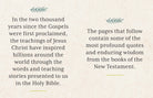 Hardcover book titled "Faith, Hope, and Love" with a decorative jacket by Insight Editions.
