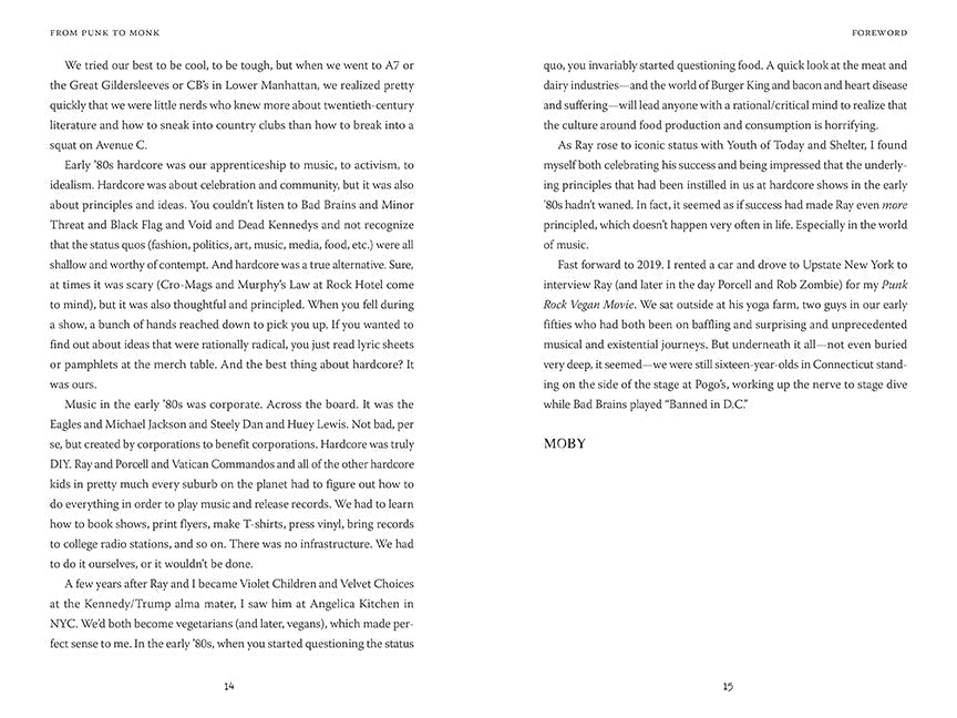 Hardcover book titled "From Punk to Monk" by Insight Editions with a protective jacket and visible front cover design.