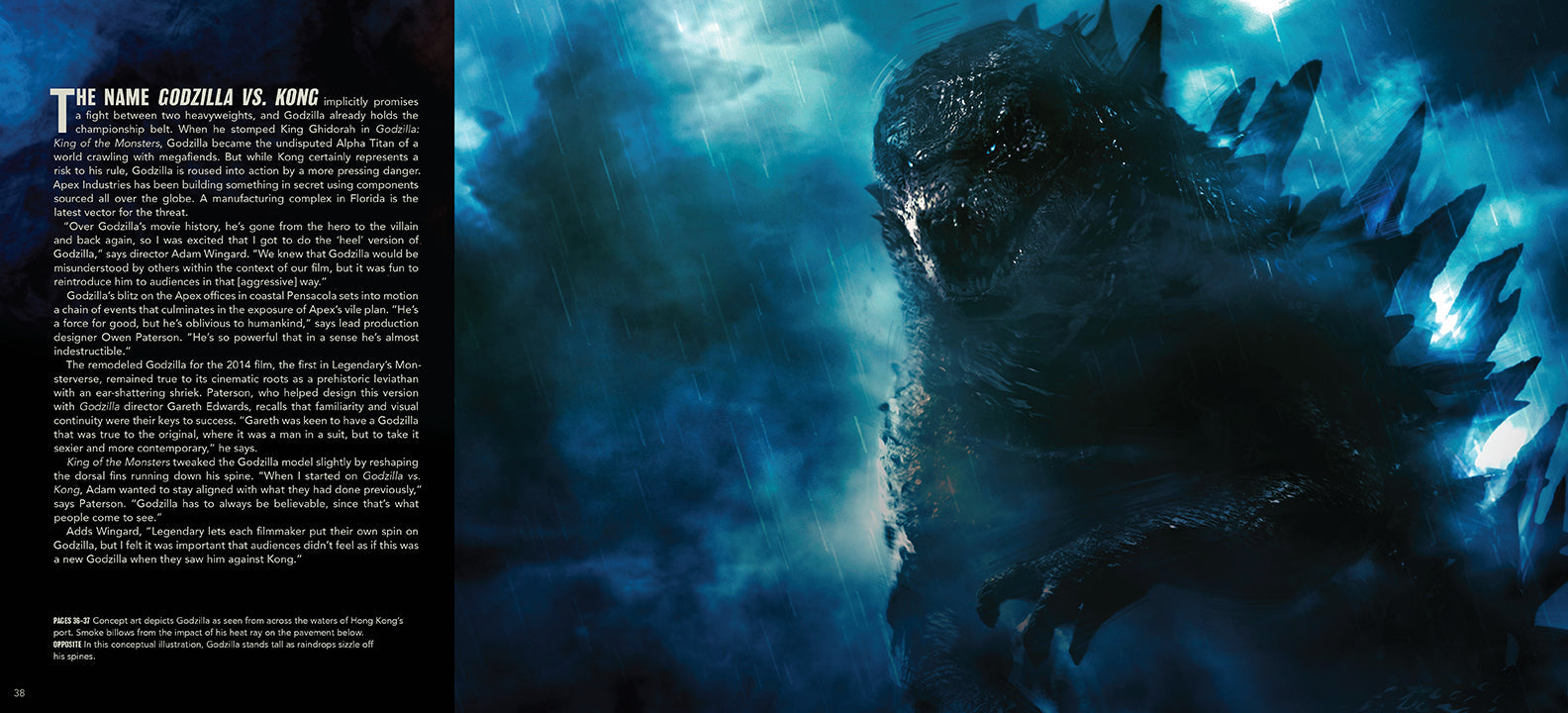 Hardcover edition of Godzilla vs. Kong book with a protective jacket, published by Insight Editions, featuring monster battle artwork.