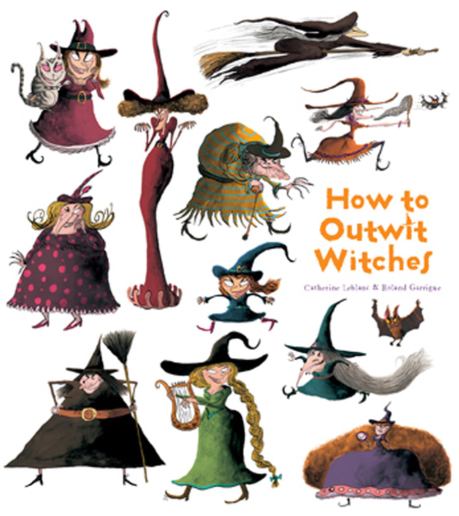 Hardcover edition of "How to Outwit Witches" by Insight Editions with protective jacket, featuring a whimsical book cover.