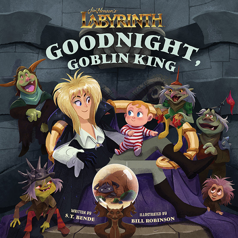 Hardcover edition of Jim Henson's Labyrinth: Goodnight, Goblin King with jacket cover, featuring artwork from Insight Editions.