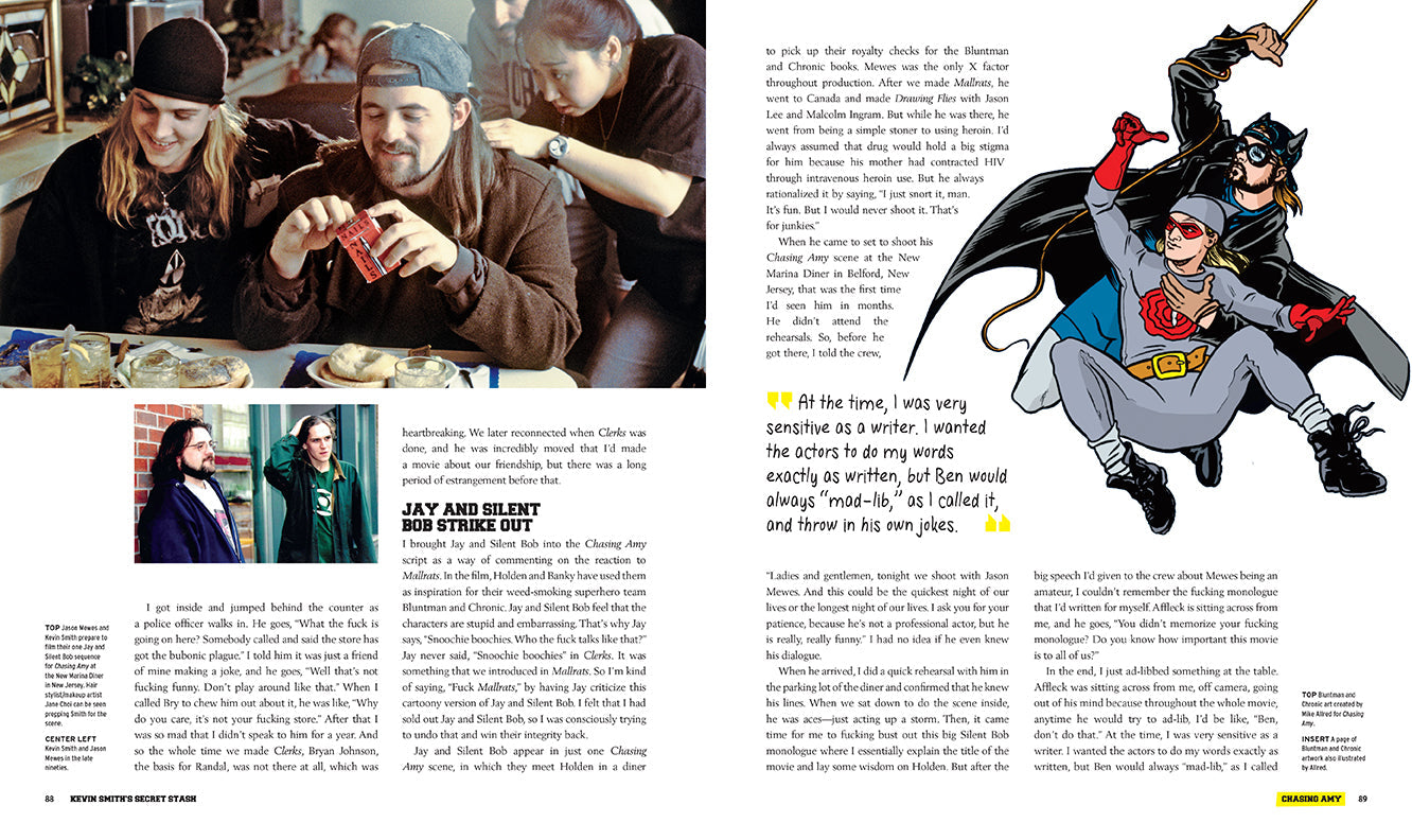 Hardcover edition of Kevin Smith's Secret Stash with protective jacket, published by Insight Editions.