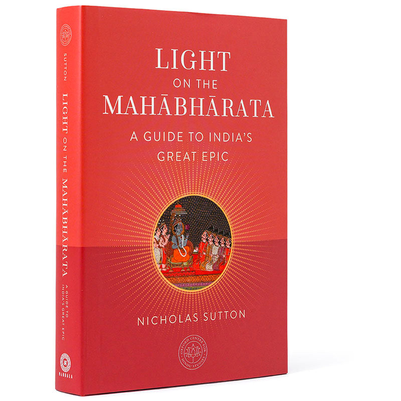 Hardcover edition of "Light on the Mahabharata" by Insight Editions with a decorative jacket cover.