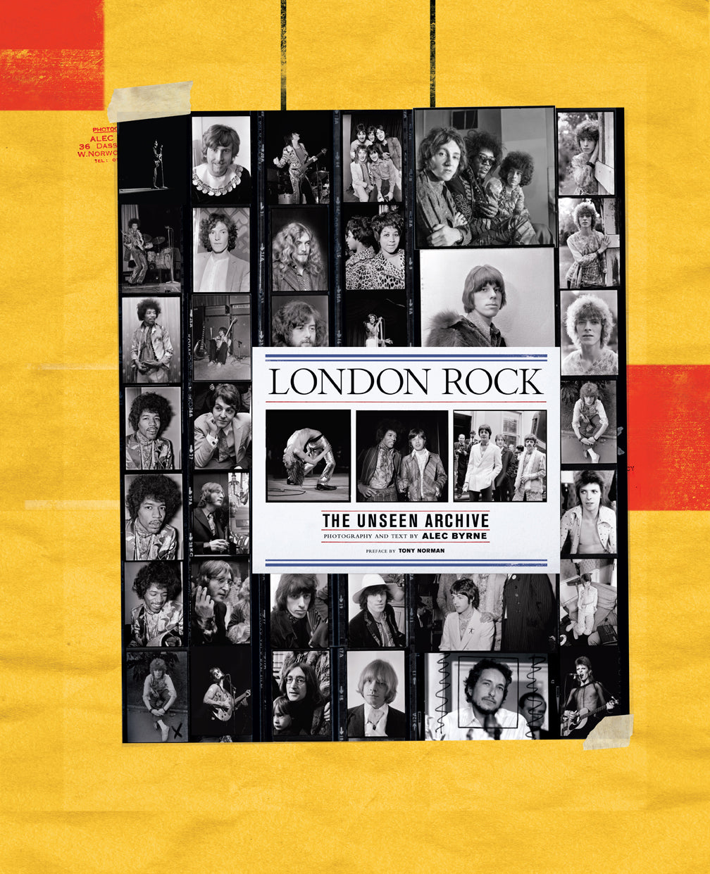 Hardcover edition of London Rock: The Unseen Archive by Insight Editions with a protective jacket, showcasing iconic London scenes.