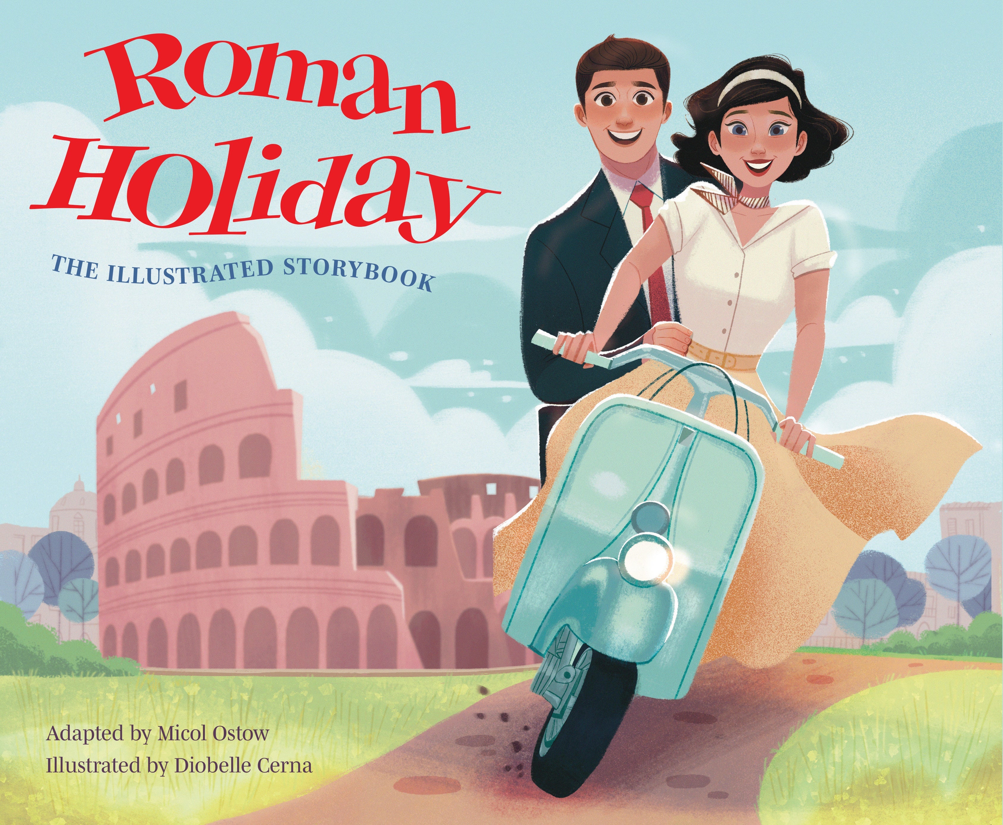 Hardcover edition of "Roman Holiday: The Illustrated Storybook" by Insight Editions with a protective jacket, featuring colorful cover art.