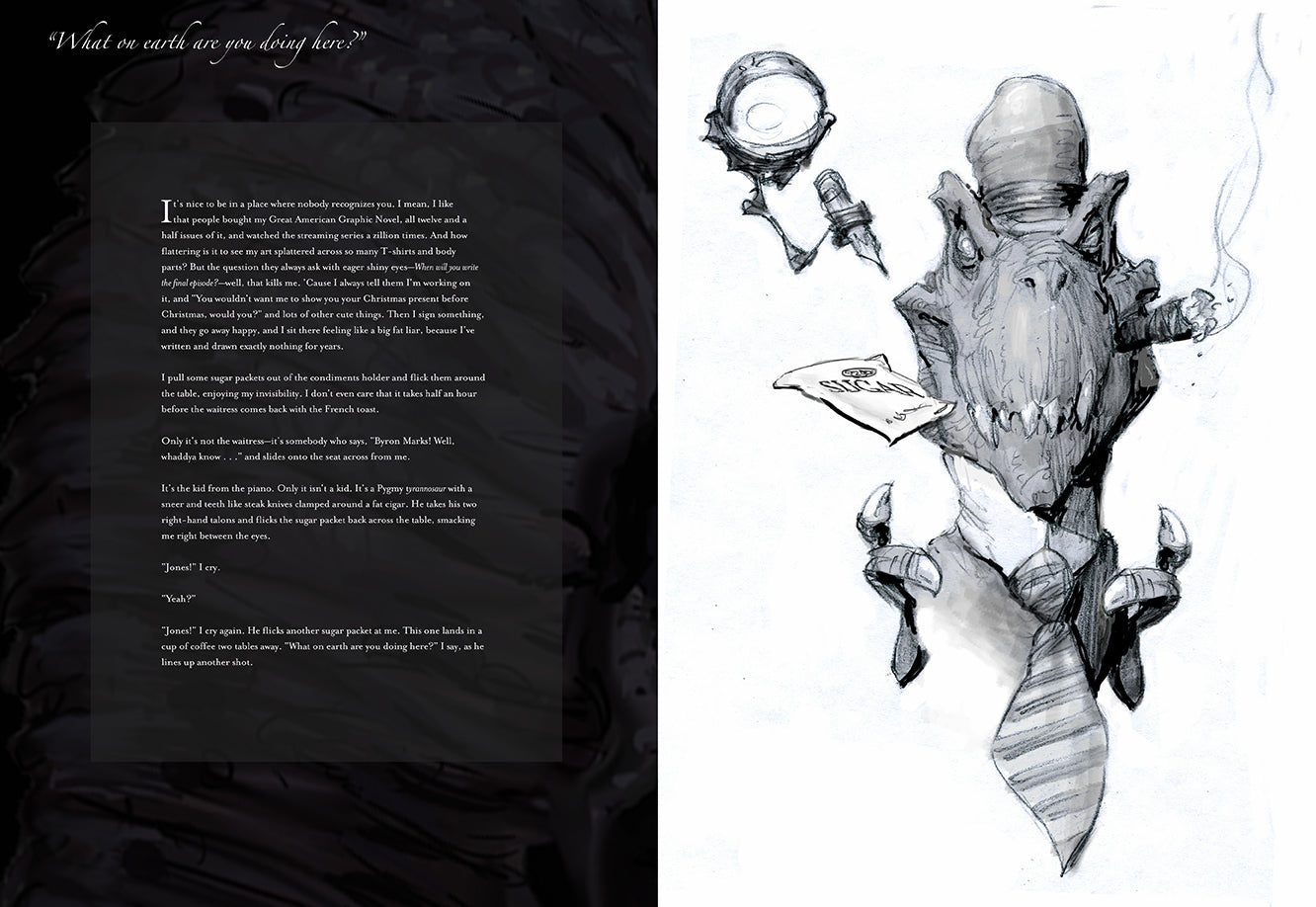 Hardcover book with jacket titled Shadowline by Insight Editions, featuring a detailed cover design.