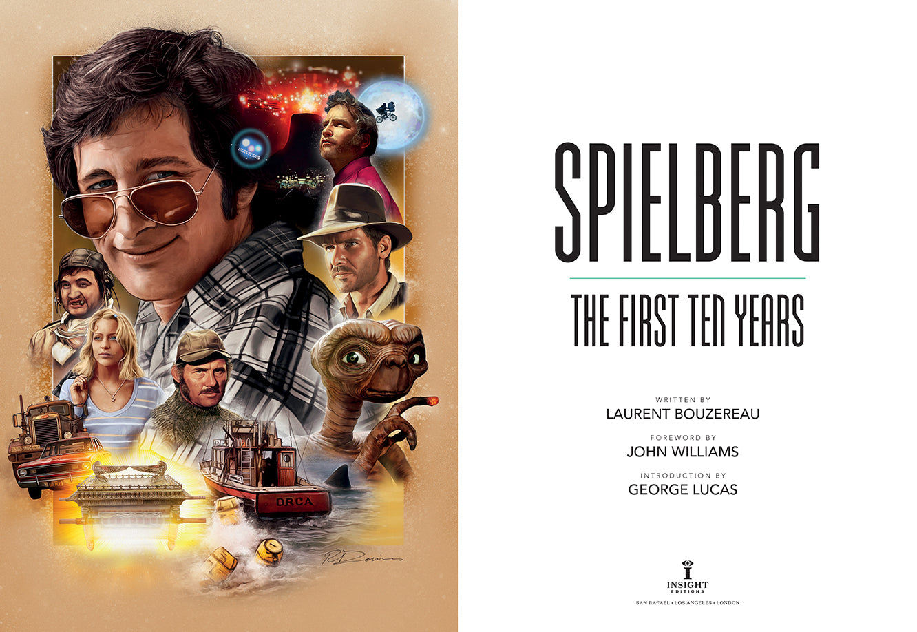 Hardcover edition of Spielberg: The First Ten Years with a protective jacket, published by Insight Editions.