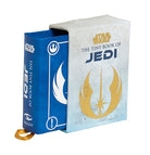 Hardcover edition of "Star Wars: The Tiny Book of Jedi" with protective jacket, featuring iconic Jedi characters and artwork.