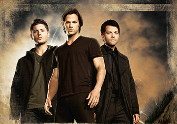 Interior of the hardcover "Supernatural: Mini Guide To Saving People and Hunting Things" by Insight Editions, showing detailed pages.