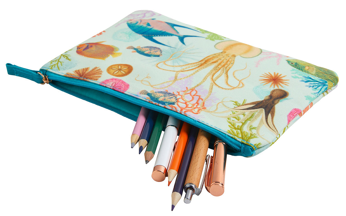 Art of Nature Under the Sea accessory pouch by Insight Editions, featuring aquatic-themed design for home or travel use.