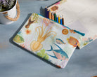 Art of Nature Under the Sea accessory pouch by Insight Editions, featuring ocean-inspired artwork and durable fabric for home use.