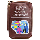 Beetlejuice Handbook for the Recently Deceased accessory pouch by Insight Editions, featuring spooky design and functional storage.
