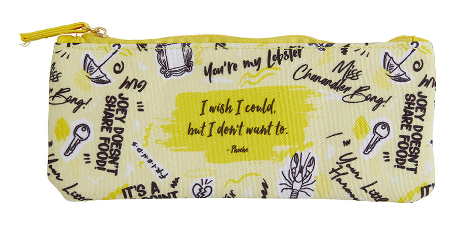 Friends pencil pouch by Insight Editions featuring a colorful design, ideal for organizing stationery and accessories.