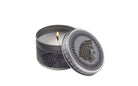 Game of Thrones House Stark scented candle in frosted pine scent, 2 oz. home decor candle with Stark sigil on the frosted glass.