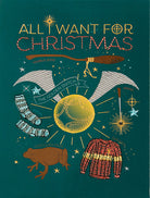 Harry Potter "All I Want For Christmas" embellished greeting card by Insight Editions, featuring festive holiday design.