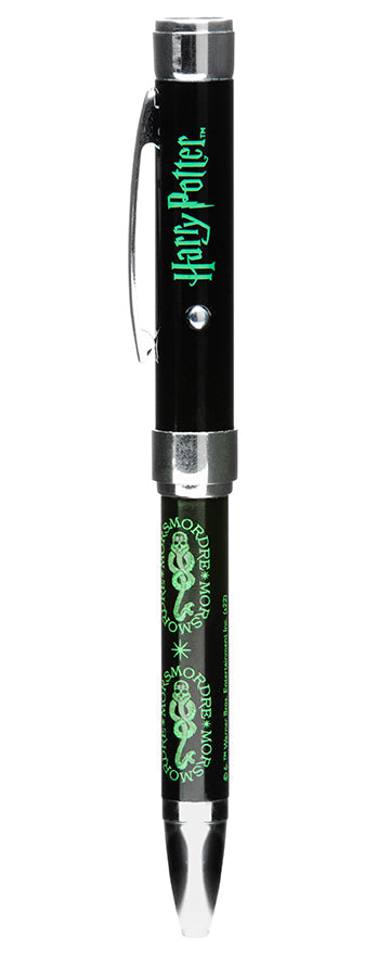 Harry Potter Dark Mark projector pen by Insight Editions, a home goods item with a black ink pen featuring Dark Mark design.