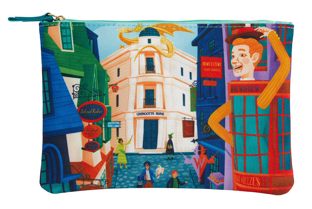 Harry Potter Exploring Diagon Alley accessory pouch by Insight Editions, featuring magical design and detailed craftsmanship.