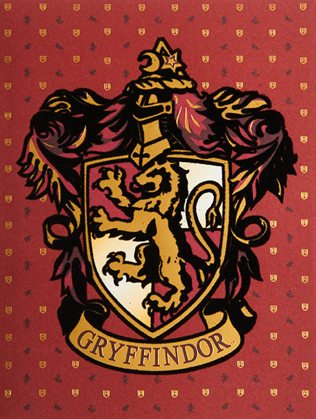 Gryffindor embellished Harry Potter card from Insight Editions, suitable for all occasions, with decorative house emblem and wizarding design.