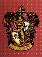 Gryffindor embellished Harry Potter card from Insight Editions, suitable for all occasions, with decorative house emblem and wizarding design.