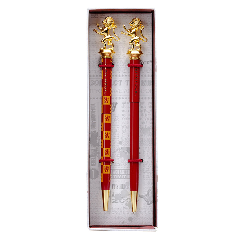 Harry Potter Gryffindor pen and pencil set by Insight Editions, featuring themed writing instruments in a set of two.