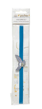 Harry Potter Hedwig enamel charm bookmark featuring Hedwig the owl, a magical home goods accessory by Insight Editions.