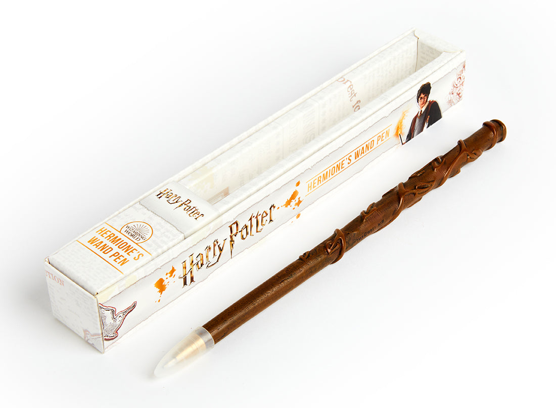 Hermione's Wand Pen from Harry Potter, Insight Editions home goods, featuring a detailed replica wand design.