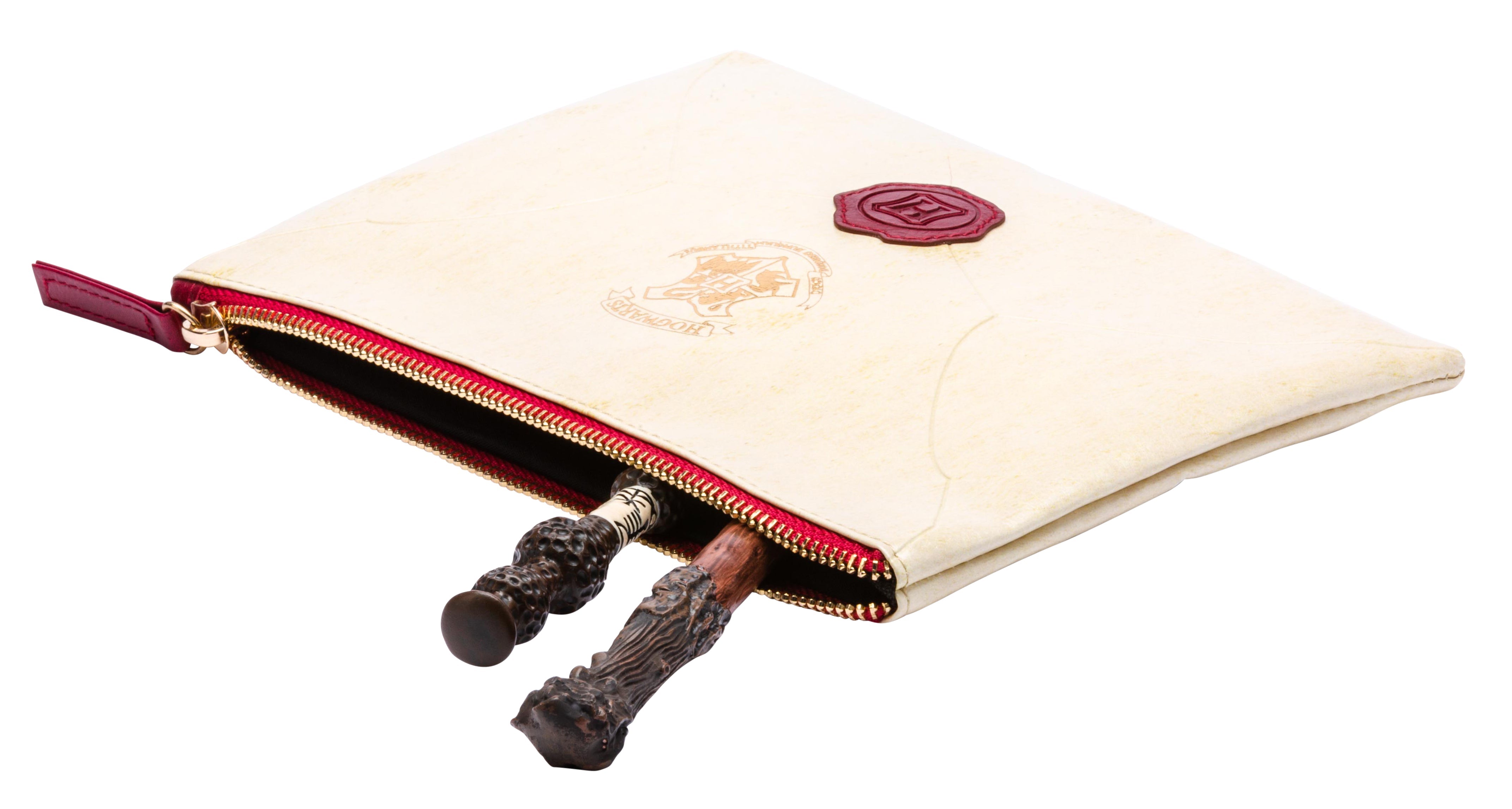 Harry Potter Hogwarts acceptance letter accessory pouch from Insight Editions, featuring magical letter design and compact storage.