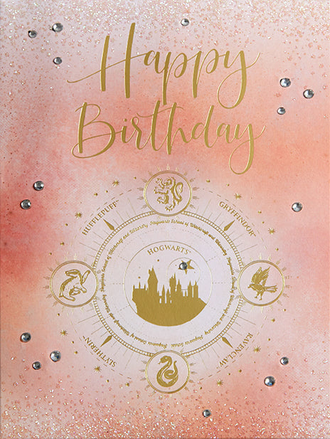 Harry Potter Hogwarts Constellation birthday embellished card by Insight Editions, featuring magical celestial design for special celebrations.