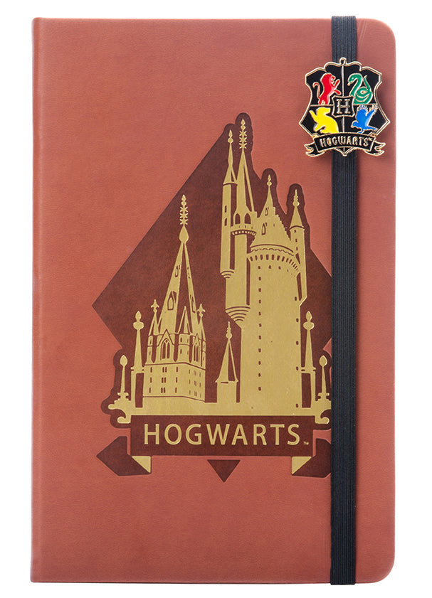 Harry Potter Hogwarts Crest enamel charm bookmark with detailed crest design, perfect for fans of the Harry Potter series.