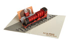 Harry Potter Hogwarts Express Signature Pop-Up Card by Insight Editions, detailed paper card featuring Hogwarts Express train design.