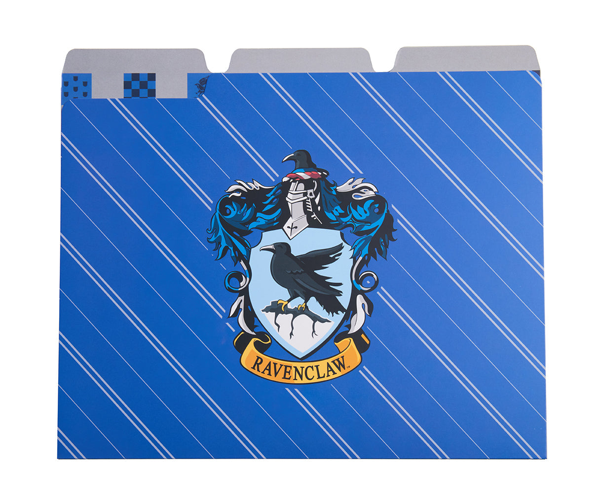 Set of 12 Harry Potter Hogwarts Houses file folders by Insight Editions featuring house crest designs for home or office organization.