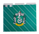 Set of 12 Harry Potter Hogwarts Houses file folders by Insight Editions, featuring house emblems and colorful designs.