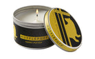 Hufflepuff scented candle by Insight Editions, 5.6 oz, with a Harry Potter themed Hufflepuff design for home decor.