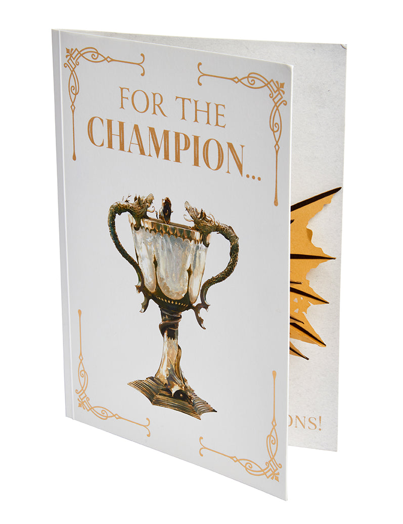 Harry Potter Hungarian Horntail signature pop-up card by Insight Editions featuring a detailed dragon design for home decor or gift.