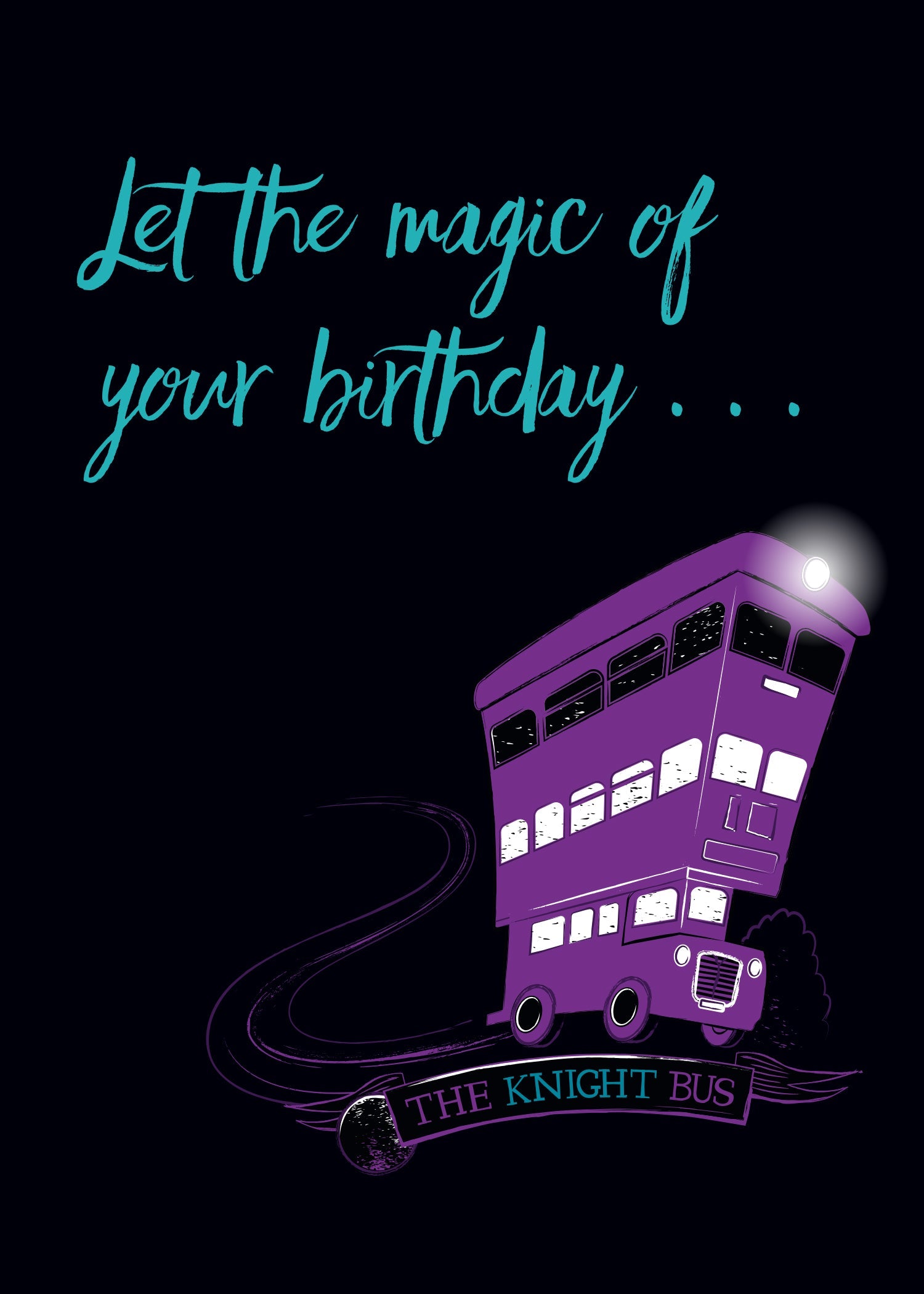 Harry Potter Knight Bus birthday pop-up card by Insight Editions, featuring detailed 3D design and iconic bus illustration.