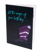 Harry Potter Knight Bus birthday pop-up card by Insight Editions featuring detailed 3D craft and vibrant wizarding design.