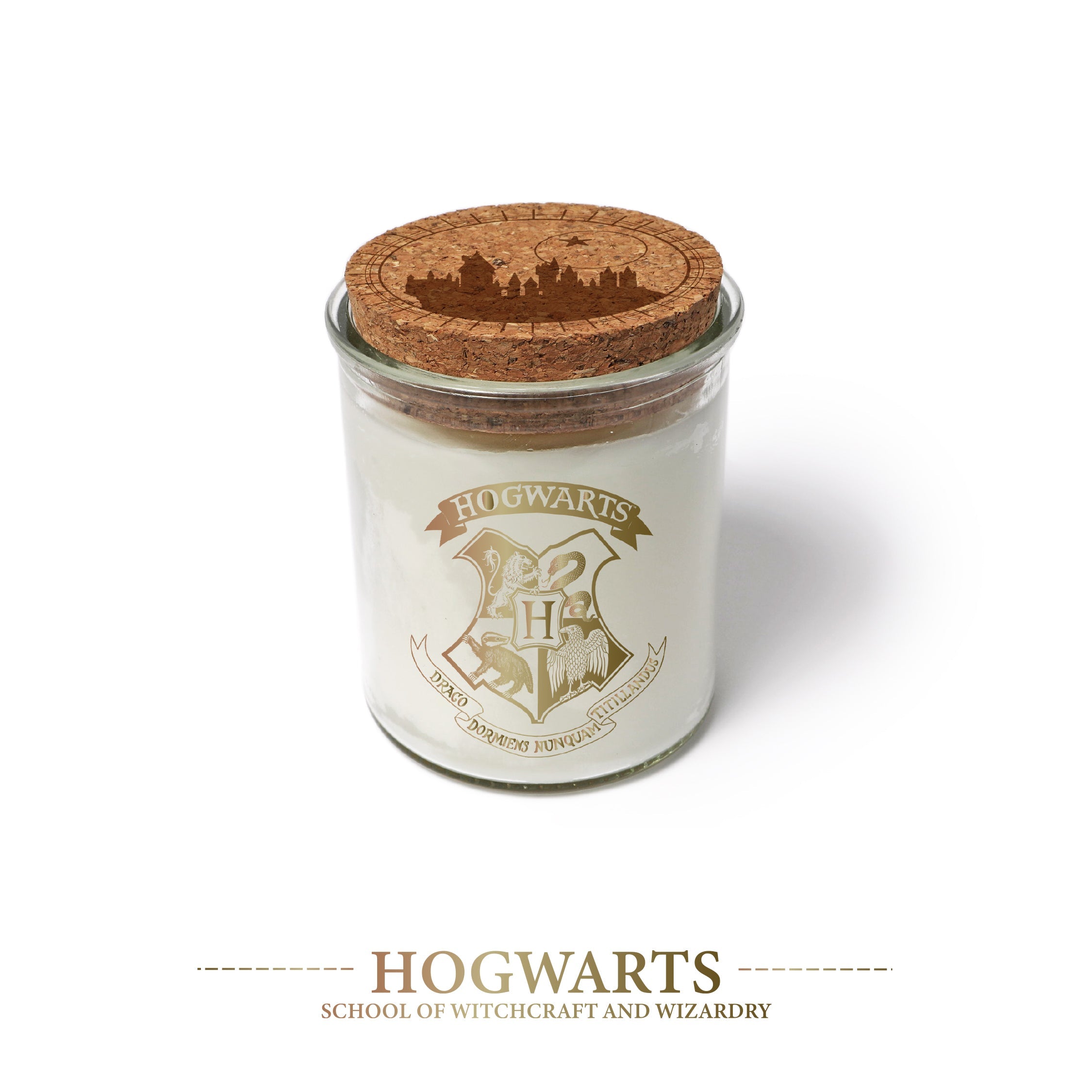 Harry Potter Hogwarts candle by Insight Editions, a color-changing magical home decor item with a Hogwarts castle design.
