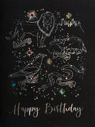 Harry Potter Night Sky Birthday Embellished Card from Insight Editions, featuring magical night sky design for special occasions.