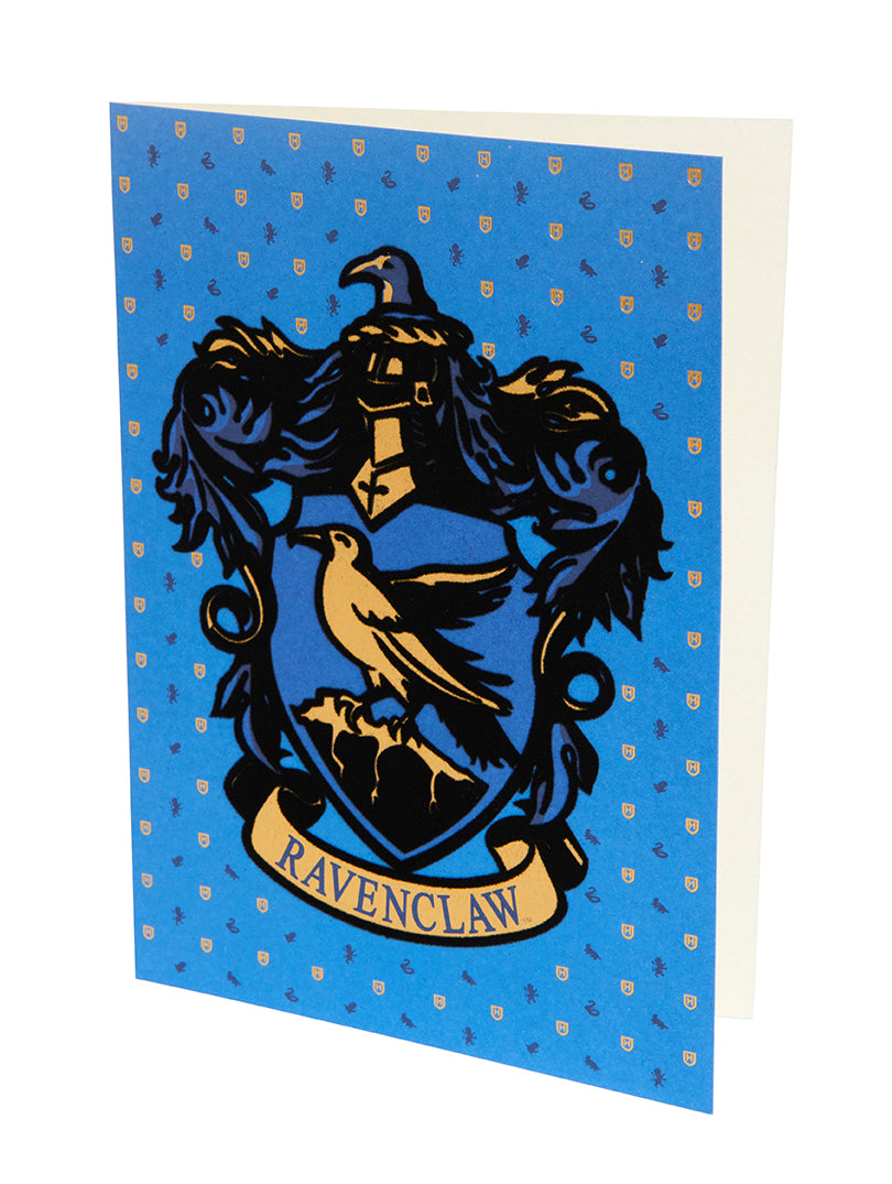 Harry Potter Ravenclaw embellished card featuring Hogwarts house crest, perfect as a decorative home good by Insight Editions.