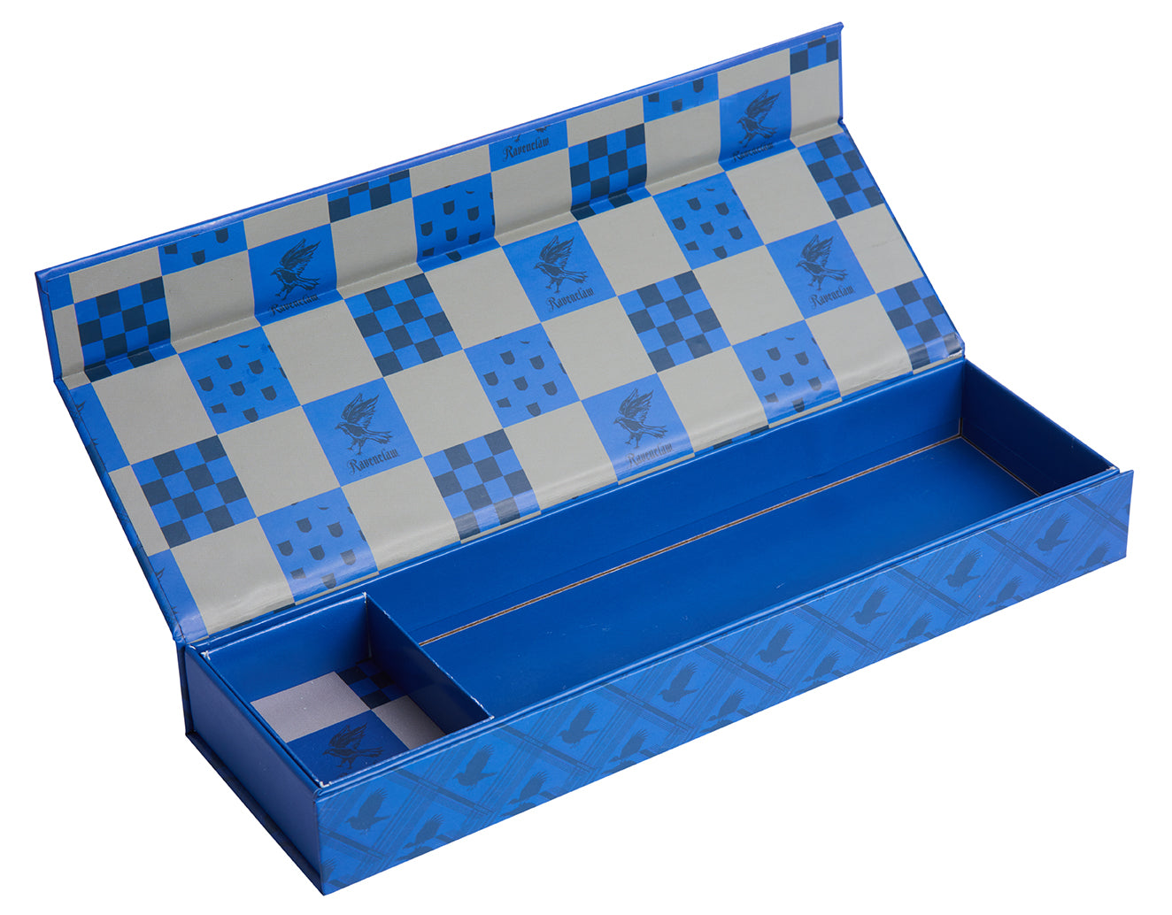 Harry Potter Ravenclaw magnetic pencil box from Insight Editions, featuring house emblem and secure magnetic closure.