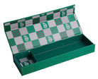 Harry Potter Slytherin magnetic pencil box from Insight Editions, featuring house emblem and green design for home or school use.