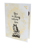 Harry Potter The Burrow signature pop-up card by Insight Editions, featuring a detailed magical home design.